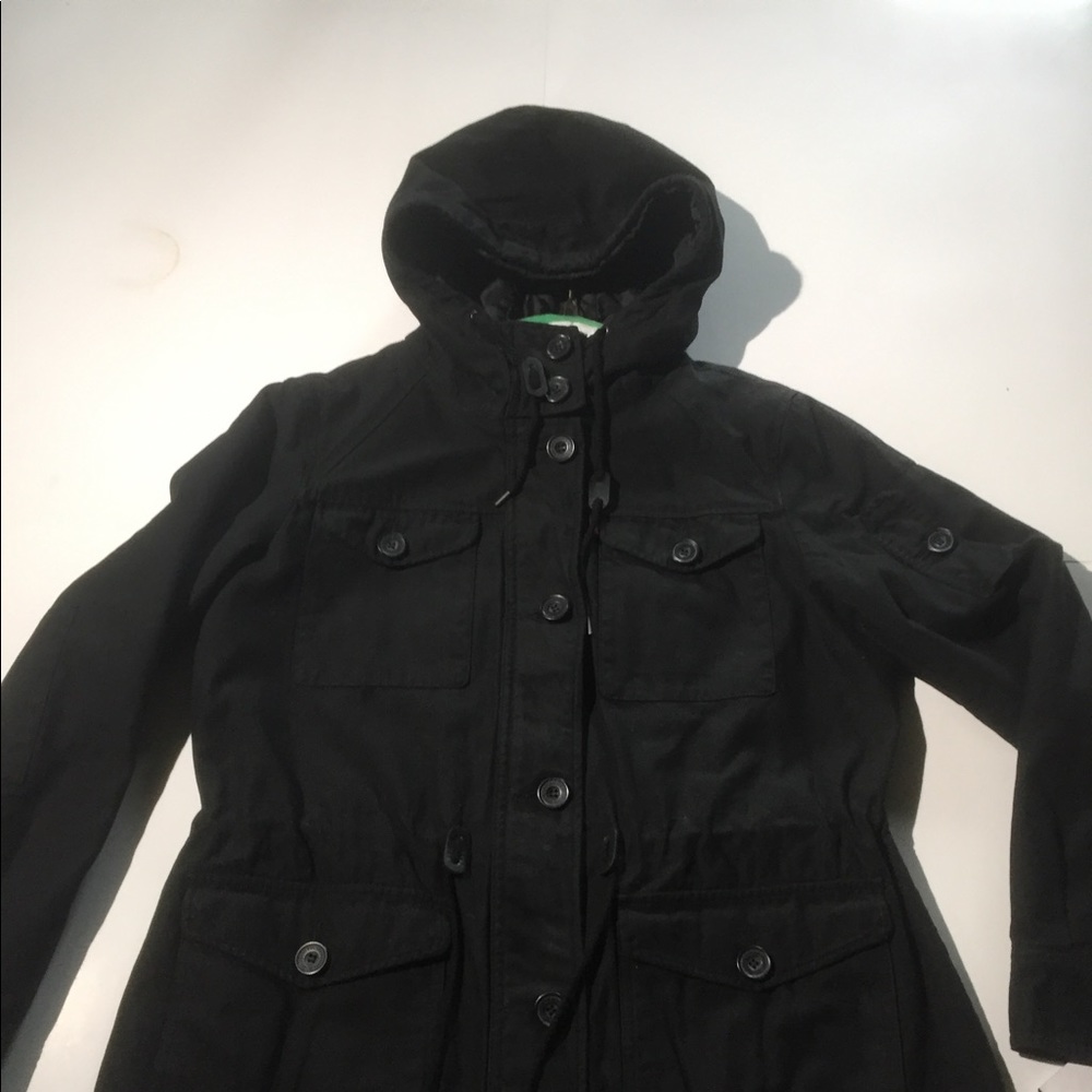 Levi Strauss black hooded jacket NWT